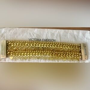 Victoria Emerson Gold Stacked Bracelet